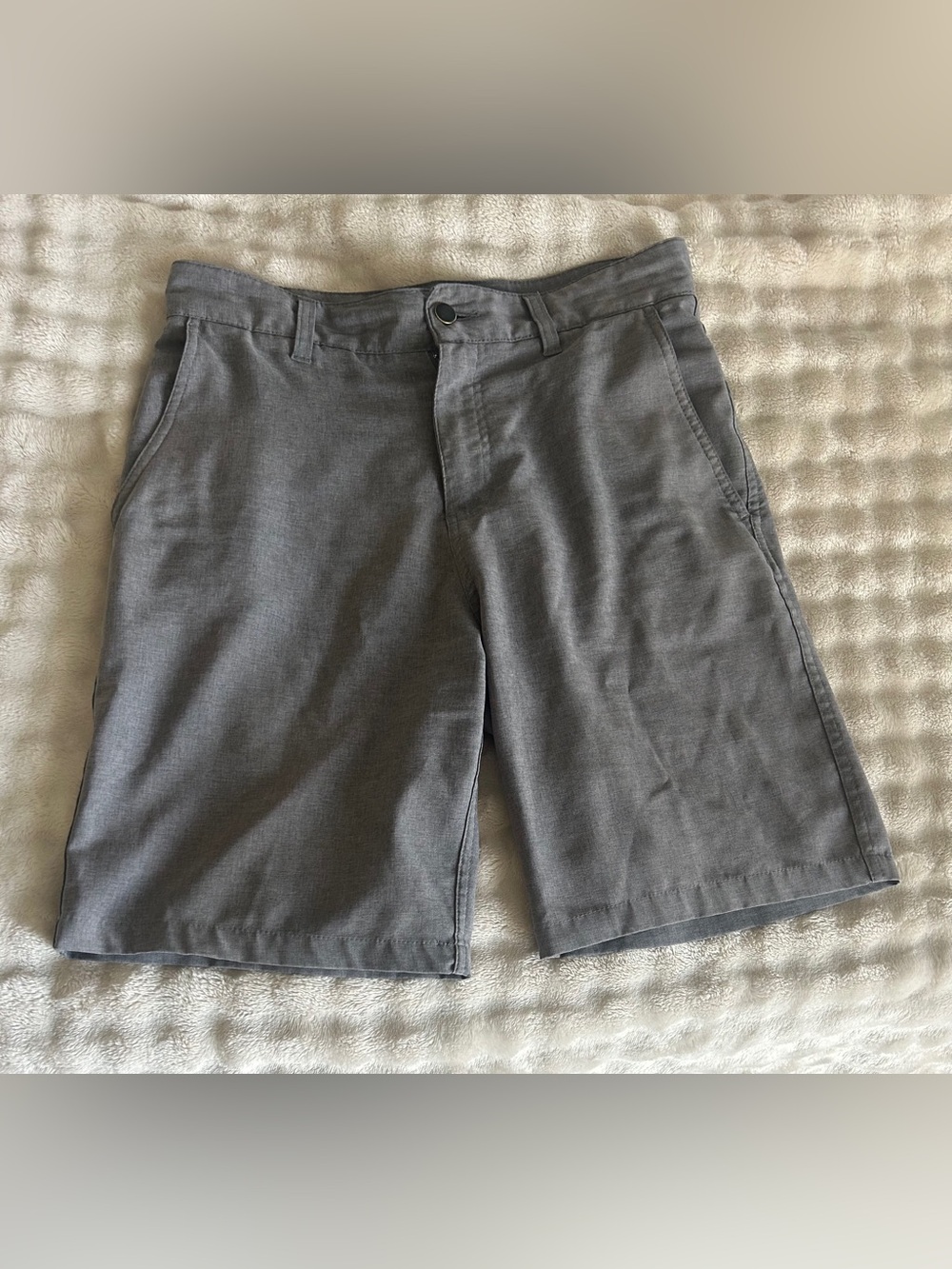 Panama Jack Men's Gray Flat-Front Shorts